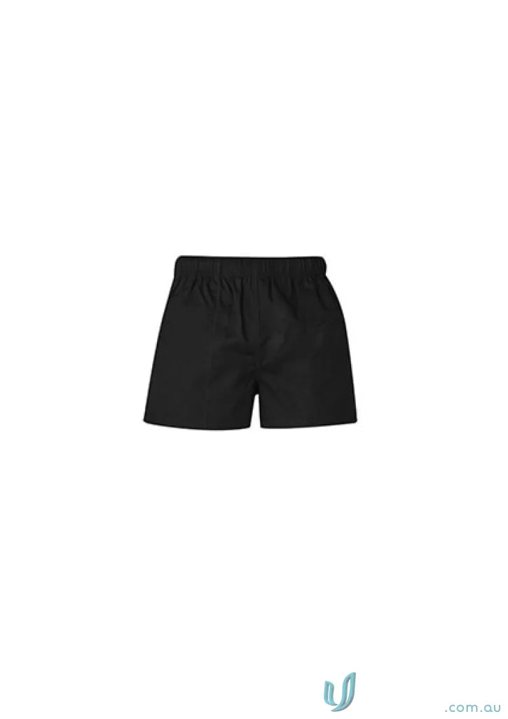 Black boxer shorts from Syzipik Men’s Rugby Shorts ZS105 for comfortable rugby wear