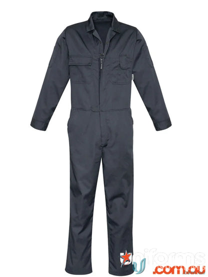 Dark blue Syzmic Service Overall from the Syzmic range men’s with hip pockets and pen partition