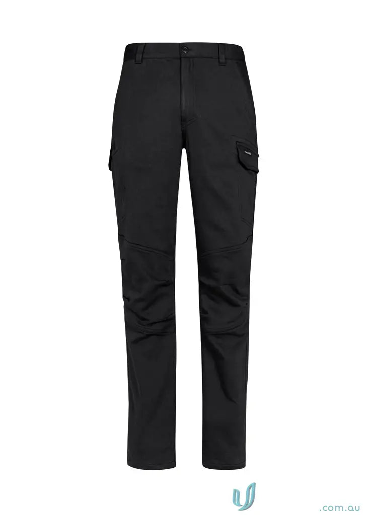 Black Syzmic Streetworx Comfort Pant with knee pads cargo pockets and hidden French terry