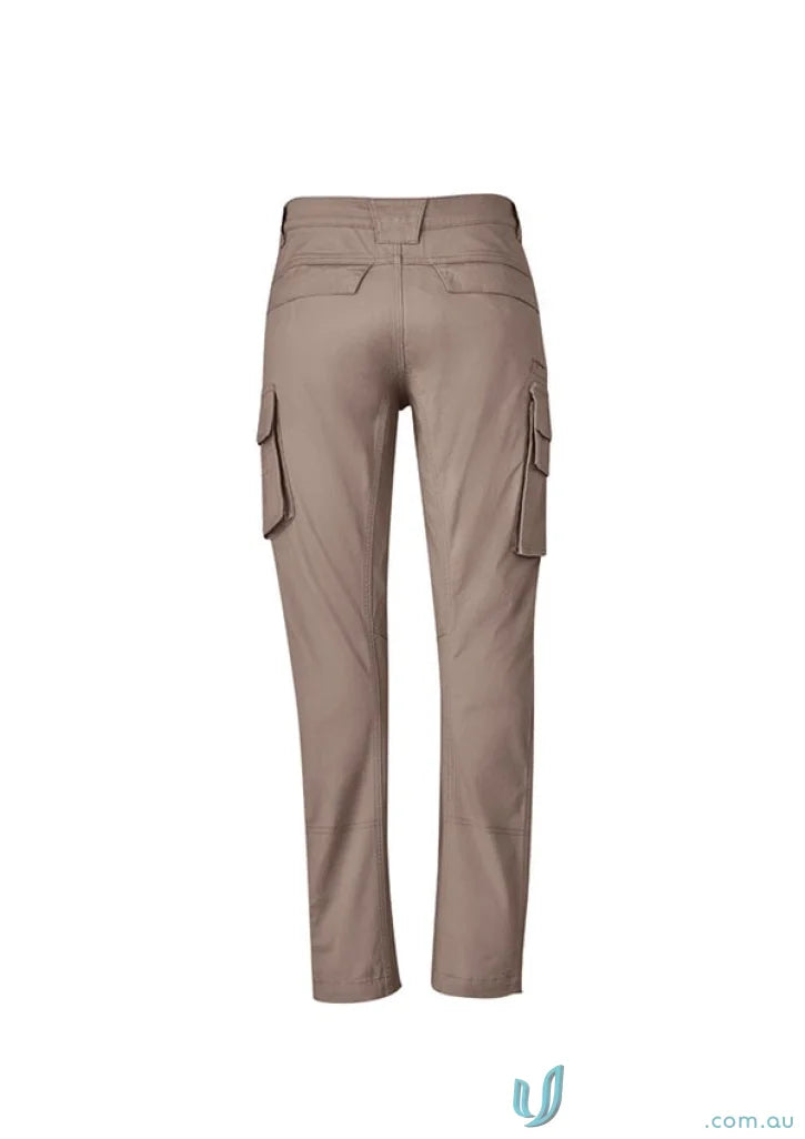 Khaki cargo pants from Syzmik Streetworx Men’s Curved Cargo collection for men