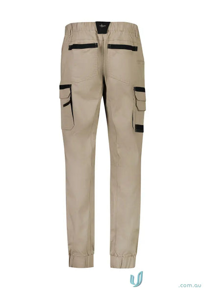Khaki cargo pants from Syzmic Streetworx Heritage Cuffed Pant with triple-stitched crotch
