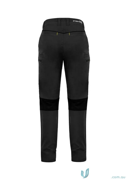 Syzmic Men’s Streetworx black stretch pants with knee reinforcements and modern slim fit