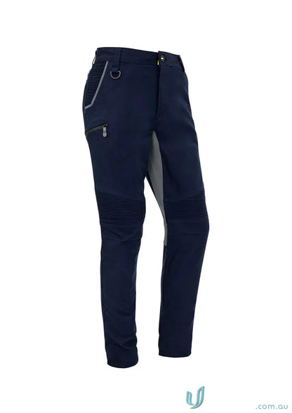 Navy blue Syzmik Men’s Streetworx modern slim fit stretch pants for men