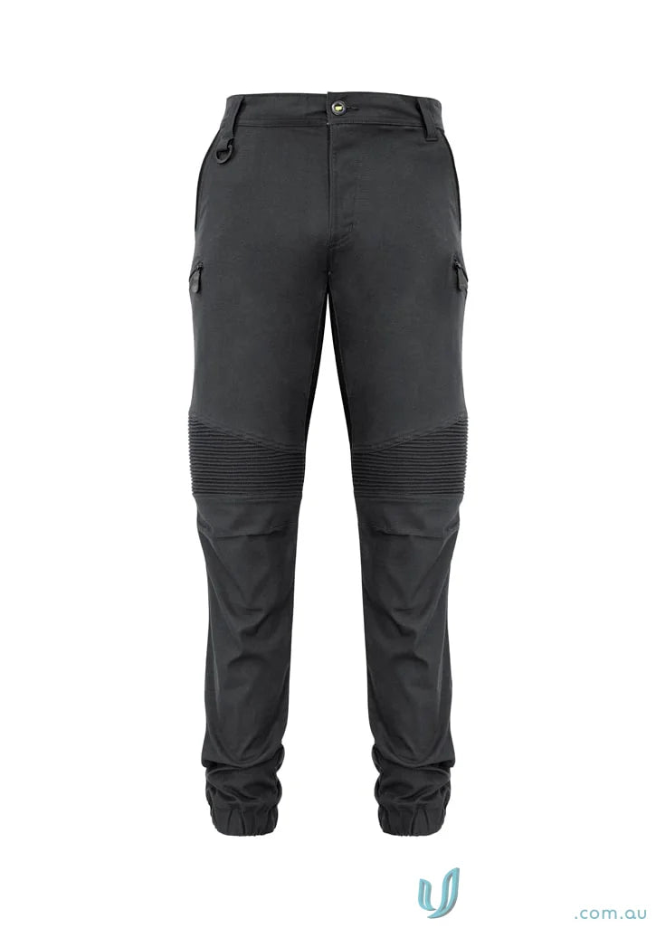 Syzmic Men’s Streetworx Stretch Pant with black cargo style and ribbed knee panels