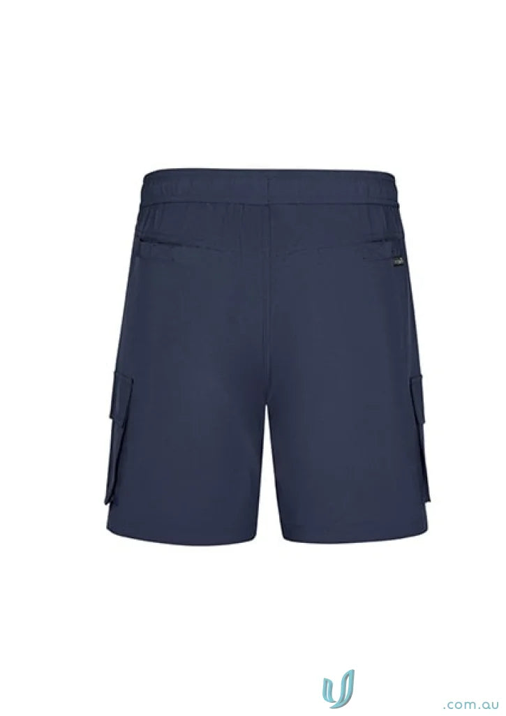 Navy blue Syzmik Men’s Streetworx Board Shorts for casual streetwear style
