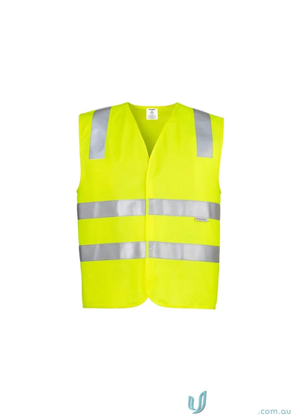 Yellow Syzmic Hi-Vis Basic vest zv999 with reflective tape for safety, unisex style