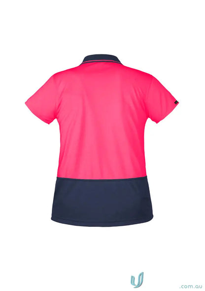 Shop vis basic lightweight short sleeve Syzmik Womens Fit Two-tone Polo Shirt