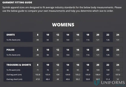 Women’s apparel size guide for Szymik Women’s Plain Utility Short ZWL011 offers unbeatable comfort