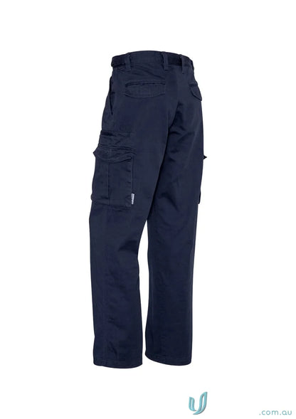 Navy blue Syzmik men’s cargo pants with reinforced stress points, style cargo pants zp501