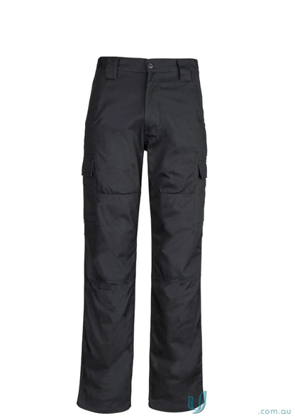 Syzmik Drill Cargo Pant in black, all-day comfort Men’s midweight drill cargo pants