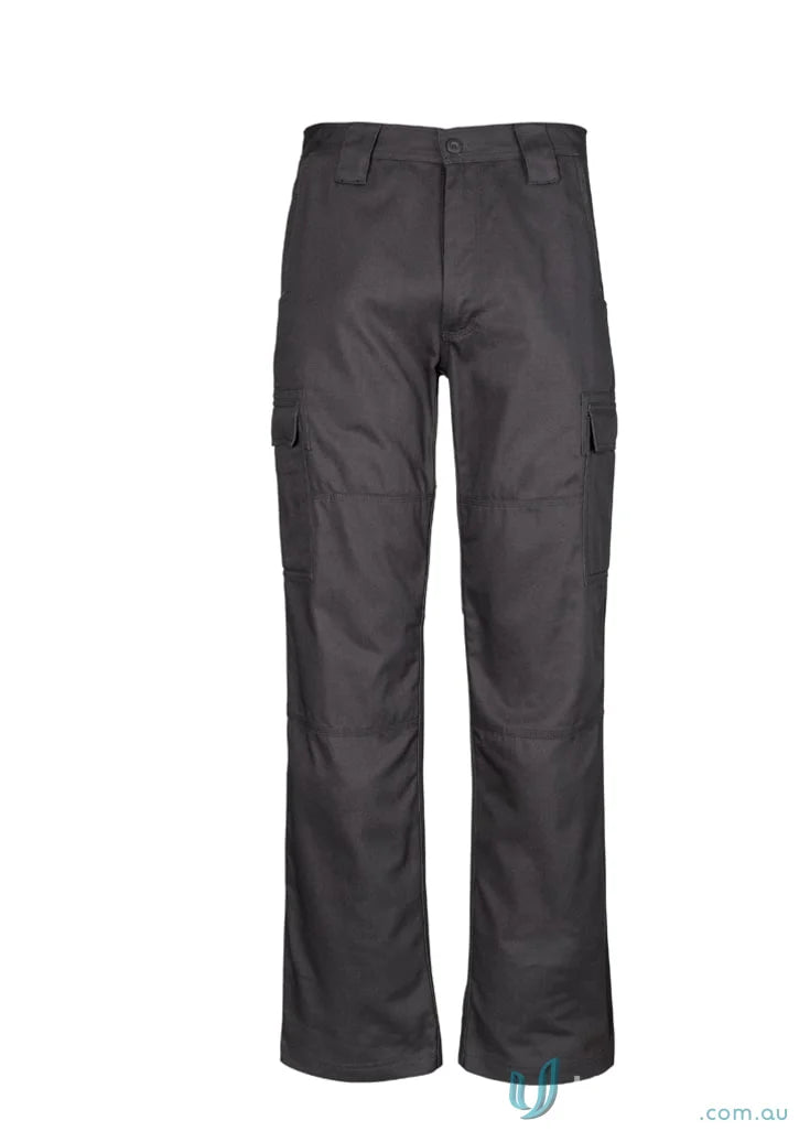 Gray Syzmik Drill Cargo Pant for men with all-day comfort in midweight drill style
