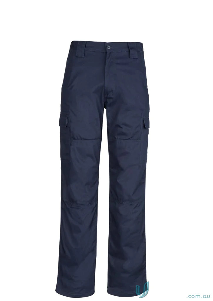 Syzmik Drill Cargo Pant in navy blue, all-day comfort men’s midweight drill style