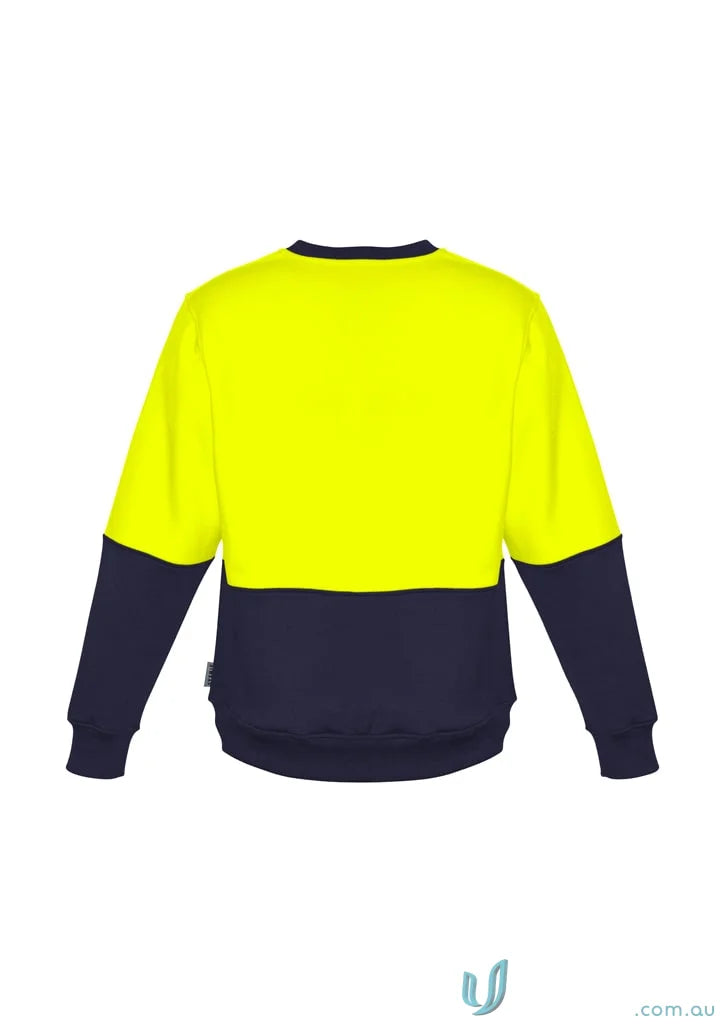 Two-tone safety sweatshirt Syzmik HiVis Crew Sweatshirt perfect for cold conditions