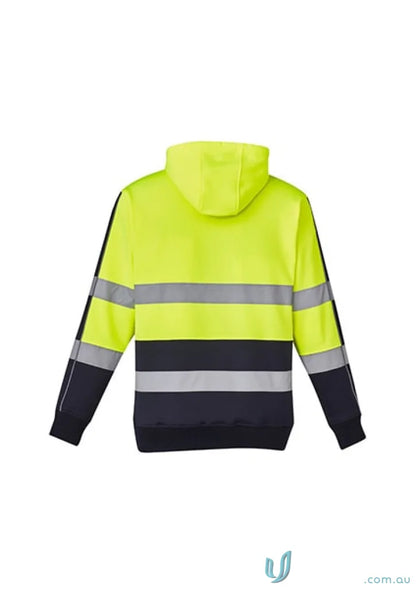 Syzmik HiVis Stretch Taped Hoodie with high-visibility hood for safety and comfort