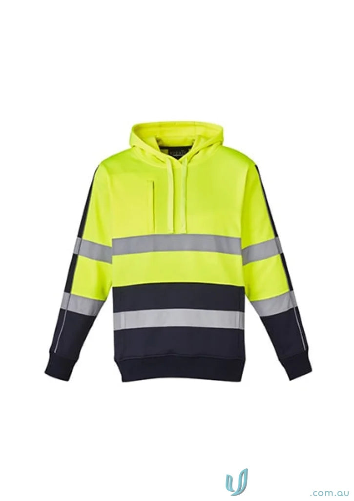 High-visibility Syzmik HiVis Stretch Taped Hoodie with ultimate vis stretch taped comfort