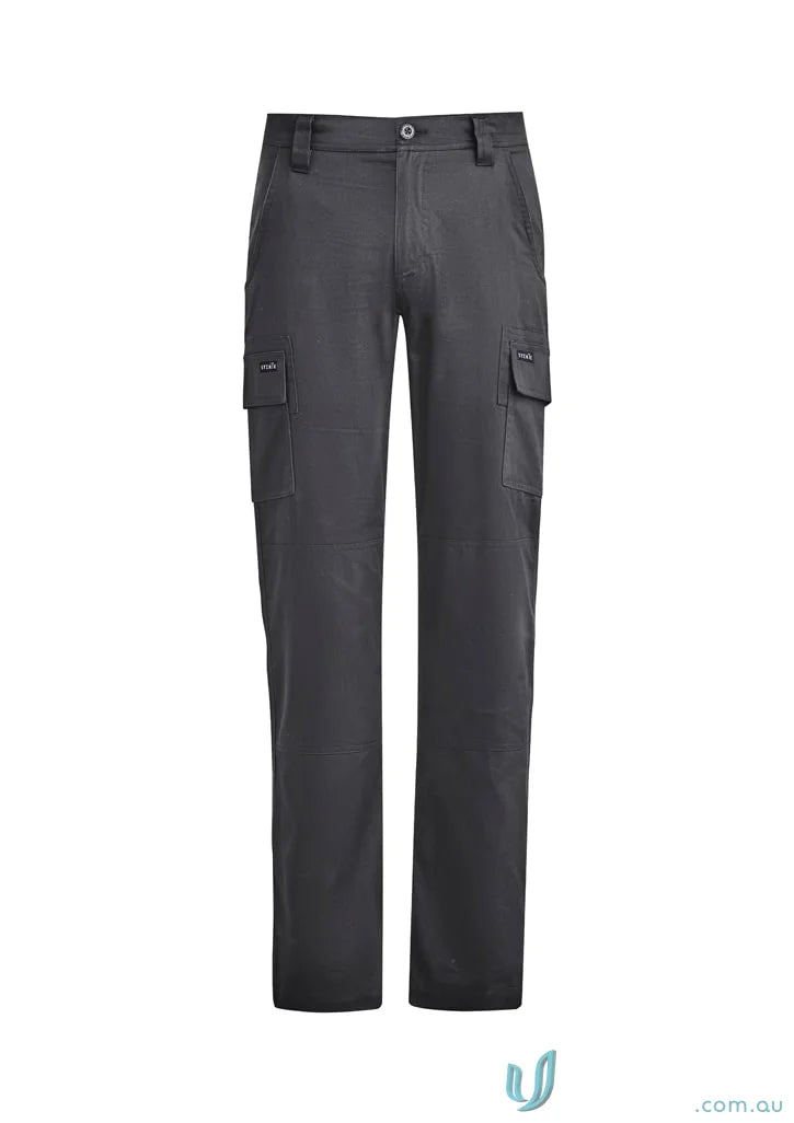 Gray Syzmik men’s lightweight drill cargo pant for casual style and comfort