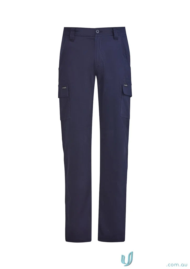 Navy blue Syzmik Men’s Lightweight Drill Cargo Pant perfect for casual wear