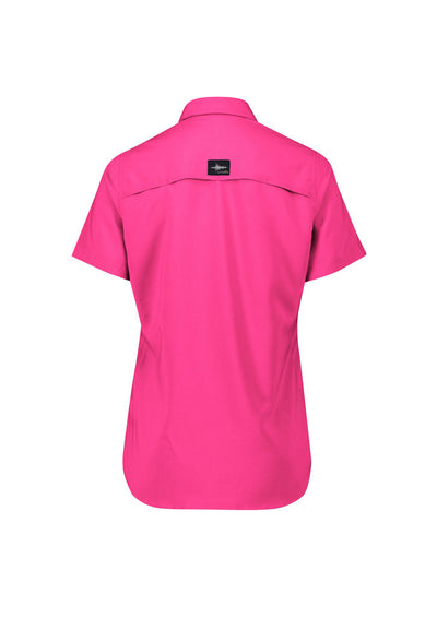 Syzmik Outdoor Ladies vibrant pink womens outdoor short sleeve shirt