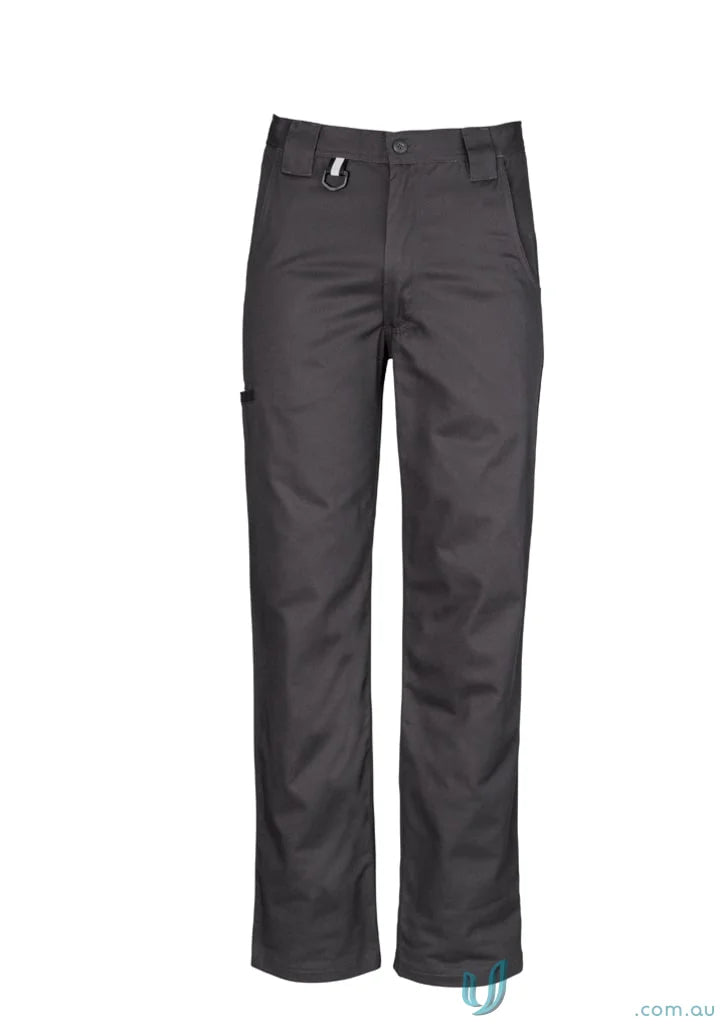 Gray Syzmik Men’s Plain Utility Pants Zw002 with wide belt loops for work casuals