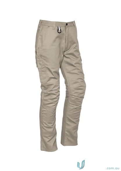Khaki work pants from Syzmik Rugged Cooling Cargo collection for men staying cool