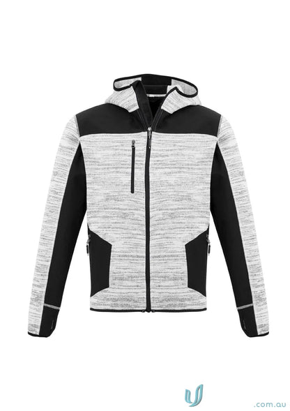 Gray and black Syzmik Streetworx hoodie ZT360 reinforced knit hoodie for street style