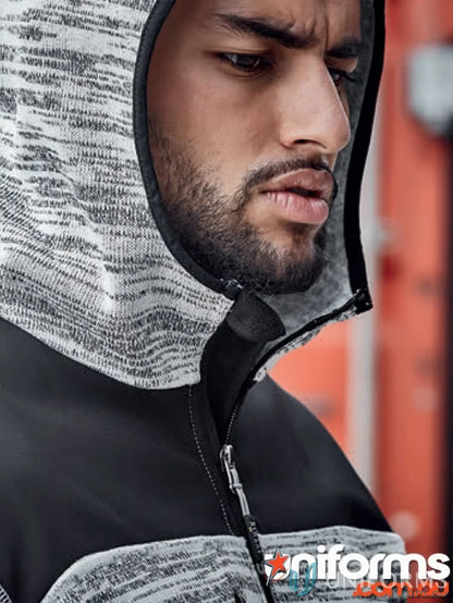 Syzmik Streetworx reinforced knit hoodie ZT360 with hooded zip-up design