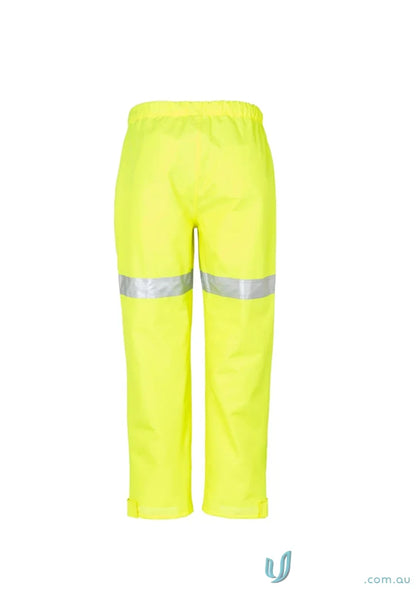 Yellow reflective rain pants for demanding outdoor conditions, Syzmik Taped Storm Pant ZJ352