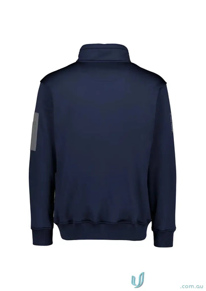 Navy blue Syzmik Unisex Streetworx water resistant 1/4 zip sweatshirt pullover