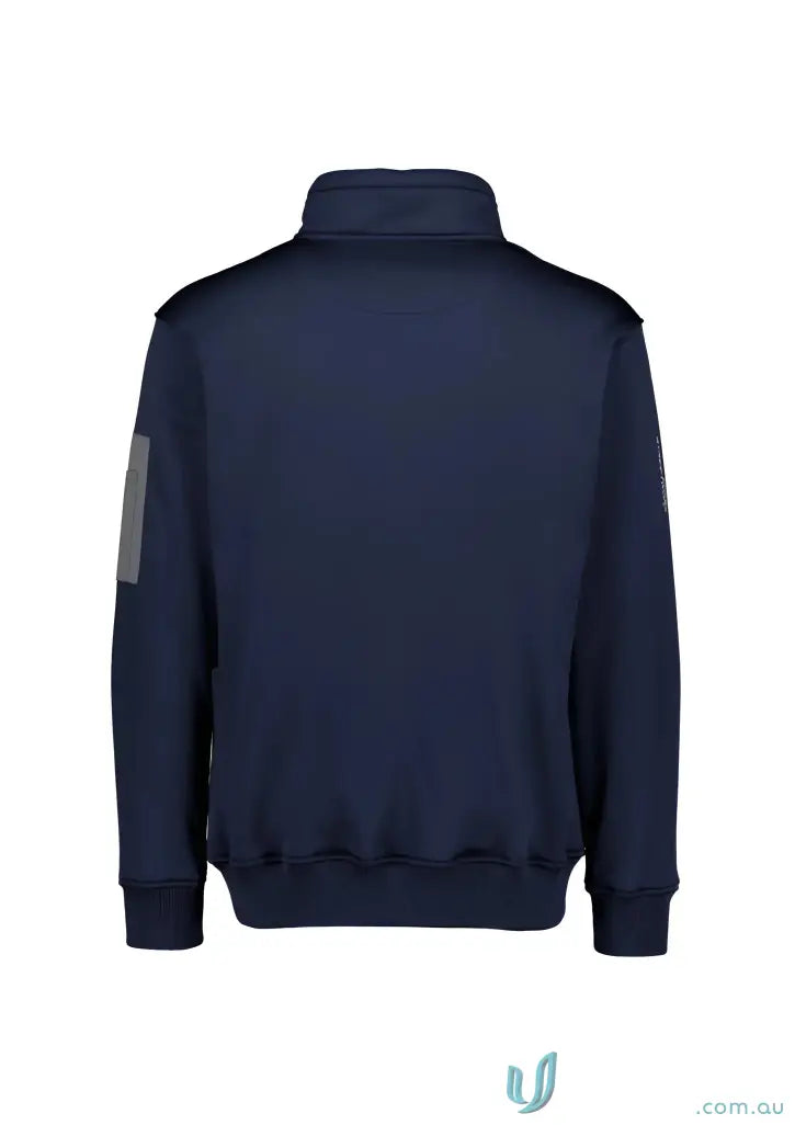 Navy blue Syzmik Unisex Streetworx water resistant 1/4 zip sweatshirt pullover