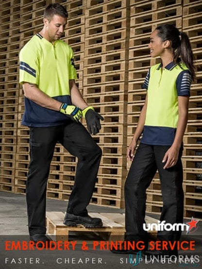 Matching workwear outfits with Syzmik Womens Plain Utility Pant ZWL002 for a feminine fit and stay cool vibe