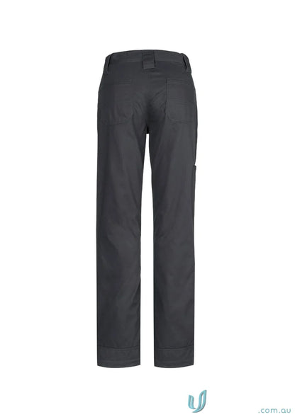 Dark gray straight-leg utility pant zwl002 with feminine fit for staying cool