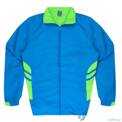 Blue and green Tasman Mens Tracktops, perfect for casual uniforms or workwear