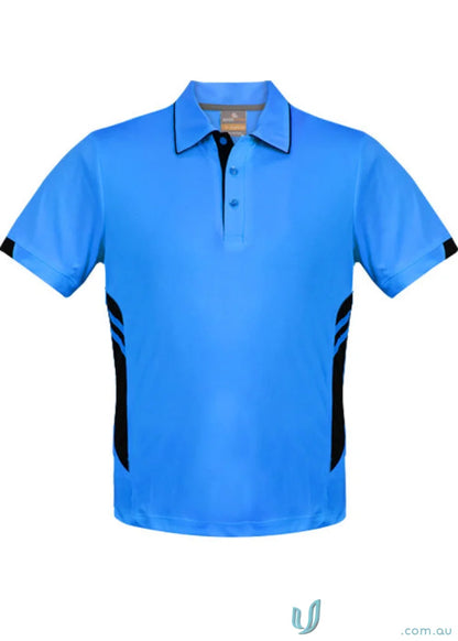 Blue and black Tasman Polo shirt ideal for uniforms and workwear