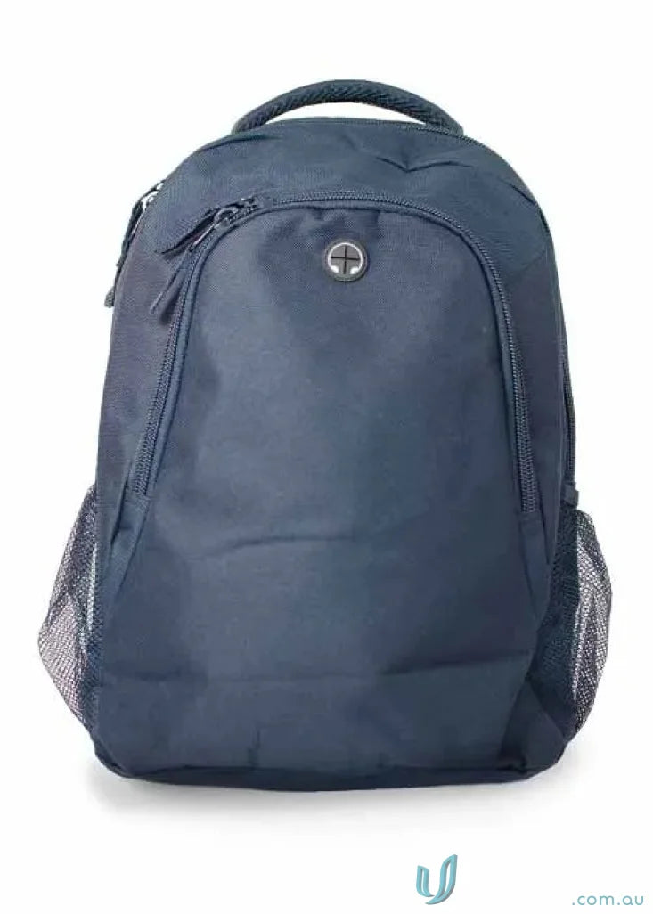 Dark blue Tasman Sports Backpack perfect for work uniforms and casual uniforms