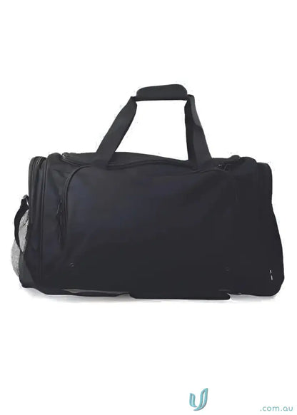 Black Tasman Sports Bag with handles perfect for uniforms and workwear storage