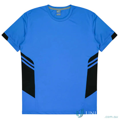 Blue and black Tasman Tee athletic t-shirt made from comfy fabric perfect for uniforms or workwear