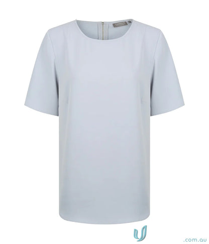 Light blue Short-Sleeved Dress from Taylor 1798WS perfect for uniforms or workwear