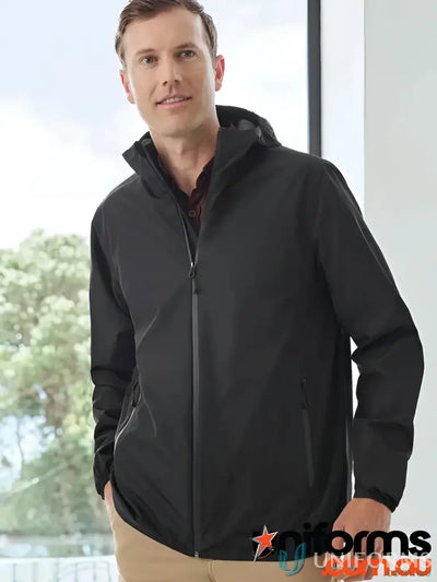 Black hooded jacket from Biz Collection Tempest for construction crews
