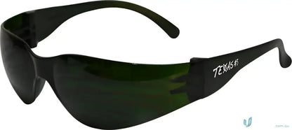 Dark green safety glasses from TEXAS Shade #5, perfect for work uniforms and workwear