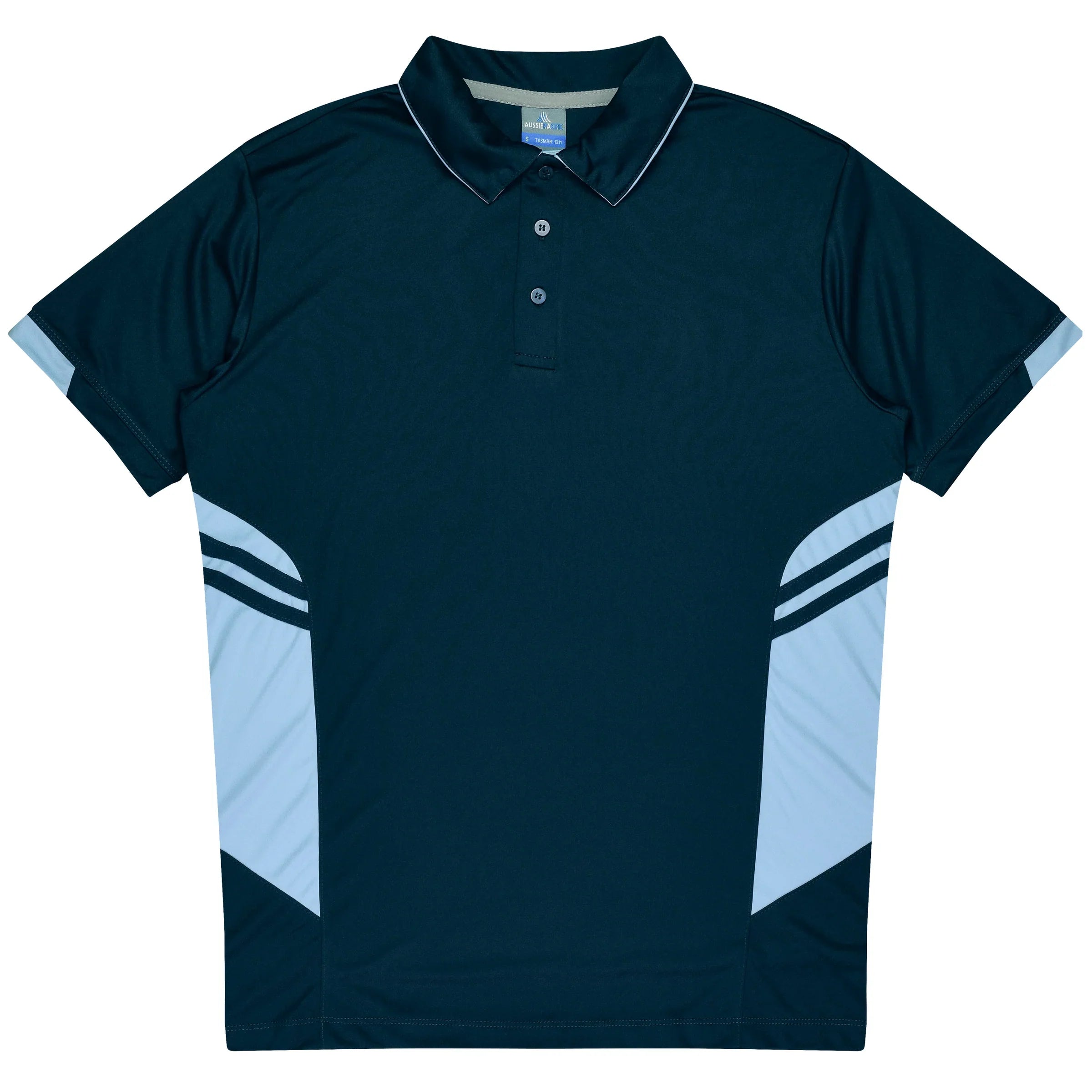 Thames Polo -Dark Colours - Navy/Sky / A(S) - T-Shirt