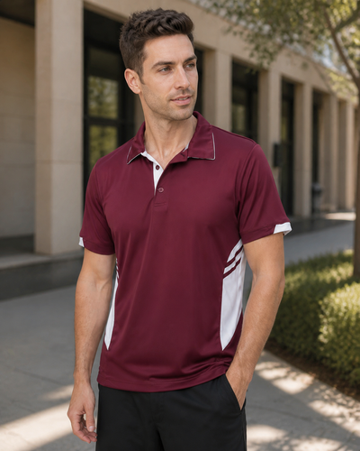 Male model wearing Thames Polo