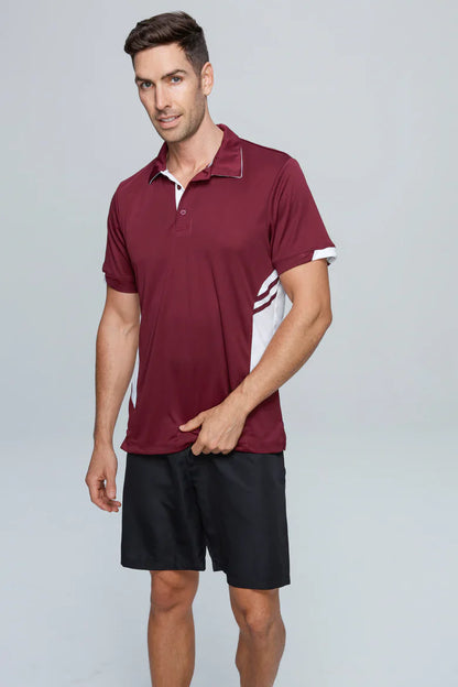 Thames Polo - Maroon/White / A(S) - T-Shirt