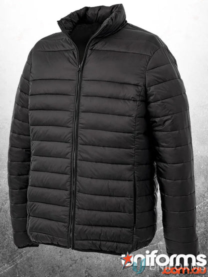 Black quilted puffer jacket The Puffer with enhanced thermal properties for winter warmth