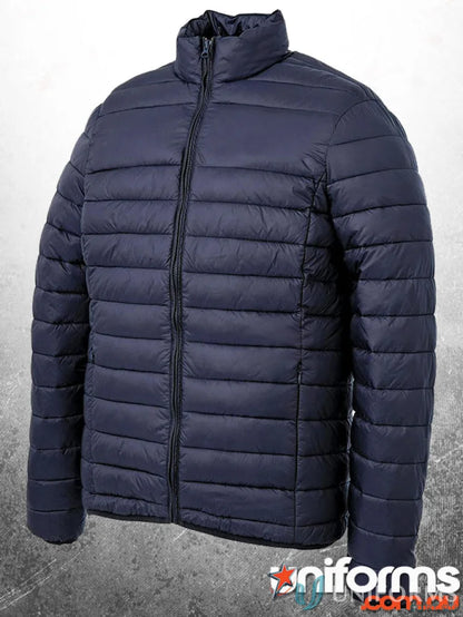 Navy blue puffer jacket The Puffer with enhanced thermal properties for cold days