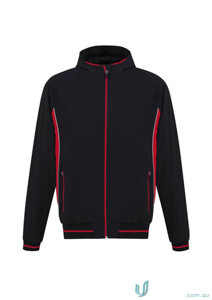 Kids Titan jacket featuring black and red colors, part of Biz Collection Kids Titan J920K