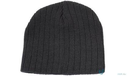 Black cable knit beanie from Cable Knit Beanie Toque collection for cozy style