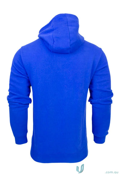 Blue hooded sweatshirt from Torquay workwear uniform collection perfect for casual uniforms
