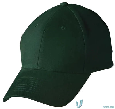 Dark green traditional cap made of heavy brushed cotton for a classic spirit traditional cap look