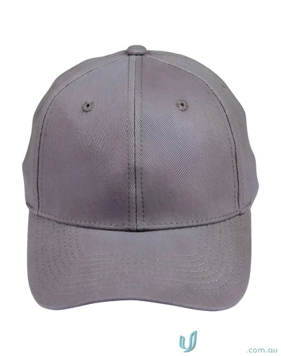 Gray traditional cap made of heavy brushed cotton for all-day comfort