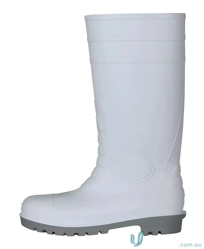 White rubber work boot from Traditional Gumboot WHITE ideal for food grade workwear or uniforms